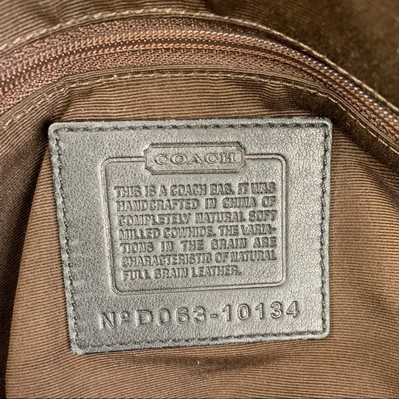 Coach Chelsea Black Pebbled Leather Shoulder Bag Satchel 10134 Purse Turn Lock - Picture 10 of 13